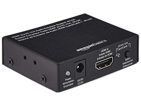 Amazon Basics - Convertidor de Extractor de Audio, HDMI a HDMI + Audio (SPDIF + RCA Estéreo) Embalaje Deteriorado For Discount