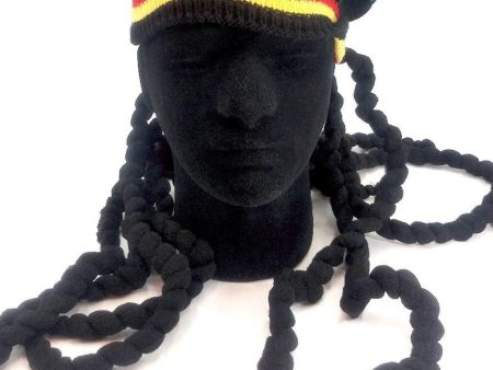 hat Sombrero Estilo jamaicano con rastas, Reggae RastaCap Dress up. Online now