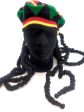 hat Sombrero Estilo jamaicano con rastas, Reggae RastaCap Dress up. Online now