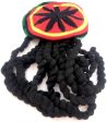 hat Sombrero Estilo jamaicano con rastas, Reggae RastaCap Dress up. Online now