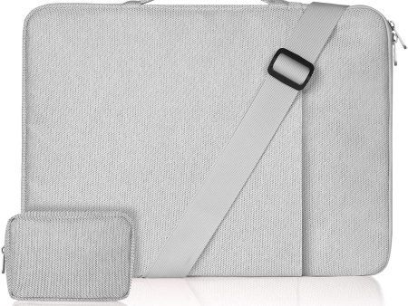 Zwoos Maletin Portatil 15,6 Pulgadas, Resistente al Agua Maletín Mano Bolso Funda para Portátiles Compatible con MacBook Pro Retina MacBook Air Samsung Lenovo HP etc (Gris) Reacondicionado Discount