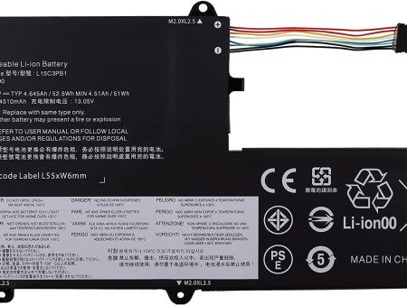 Vvsialeek Batería para portátil L15C3PB1, 52,5 Wh, compatible con Lenovo Flex 5 1570 1470 IdeaPad 320S-14IKB 320S-15ABR 320S-15AST 320S-15IKB 320S-15ISK 520S-14IKB Series Reacondicionado For Discount