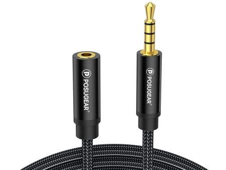 Posugear Headphone Extension Cable [0.5M], 4 Pole 3.5mm Audio Extension Cable, Cable Male to Female Online now