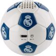 Real Madrid Altavoz Bluetooth Inalámbrico con Forma de Balón con 3-4 horas de autonomía Embalaje Deteriorado Discount